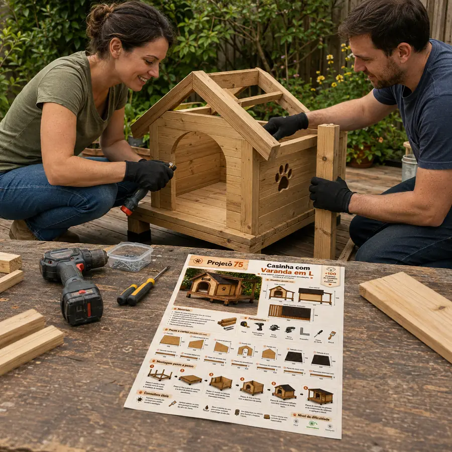 Projeto de casinha para cachorro