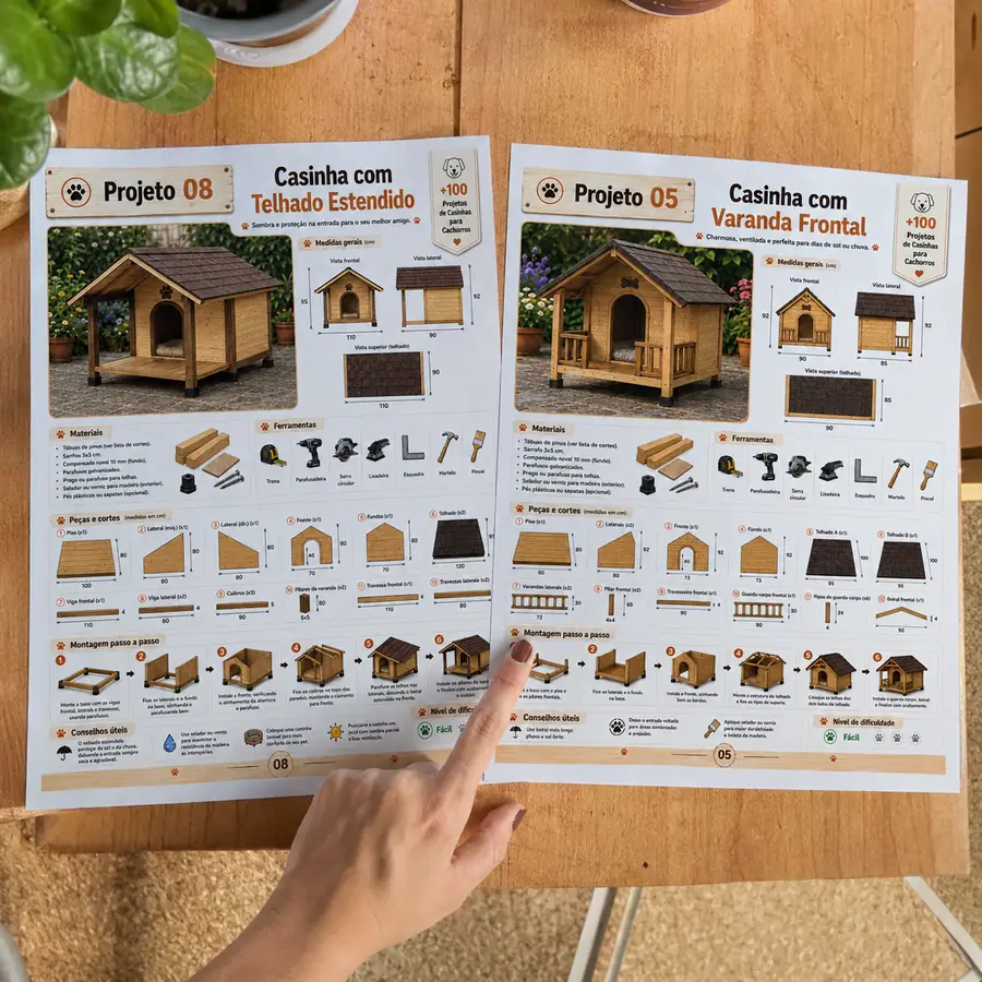 Projeto de casinha para cachorro
