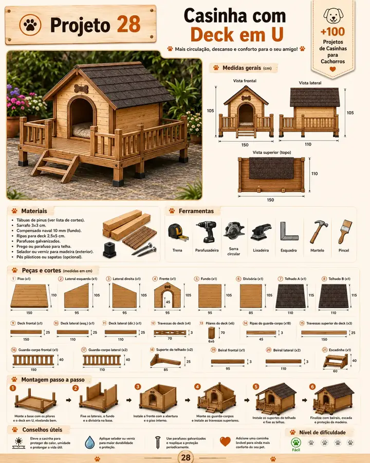 Projeto de casinha para cachorro