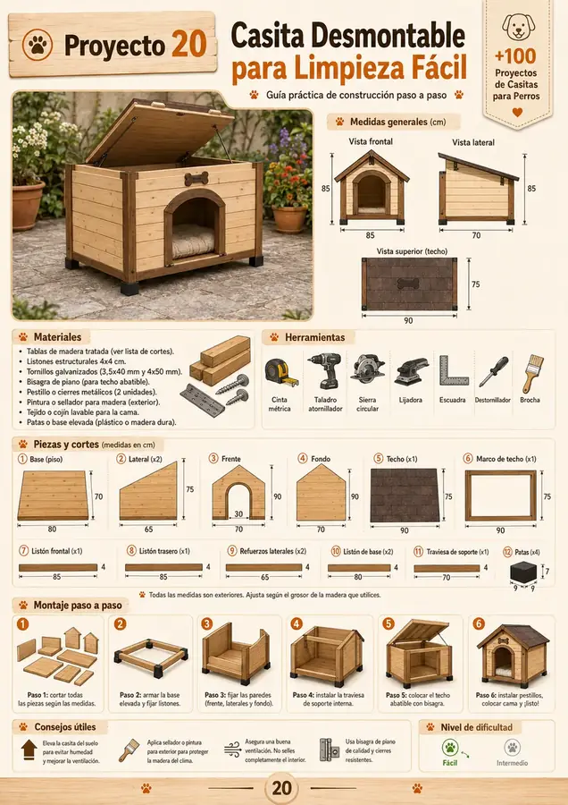 Projeto de casinha para cachorro
