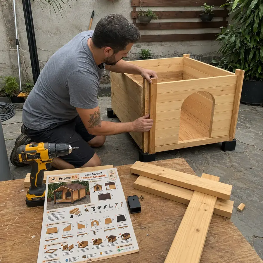 Projeto de casinha para cachorro