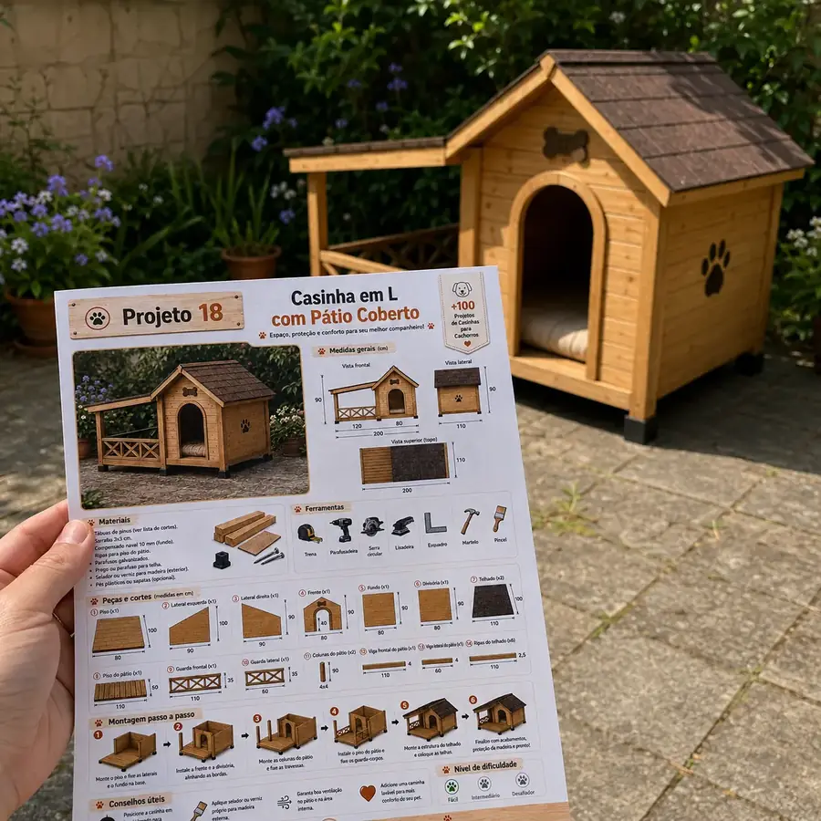 Projeto de casinha para cachorro