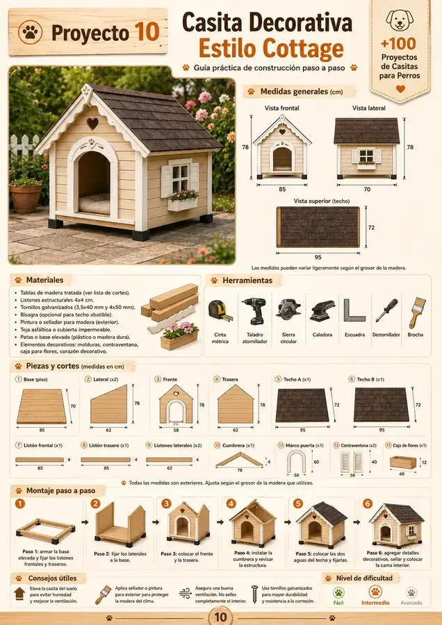 Projeto de casinha para cachorro