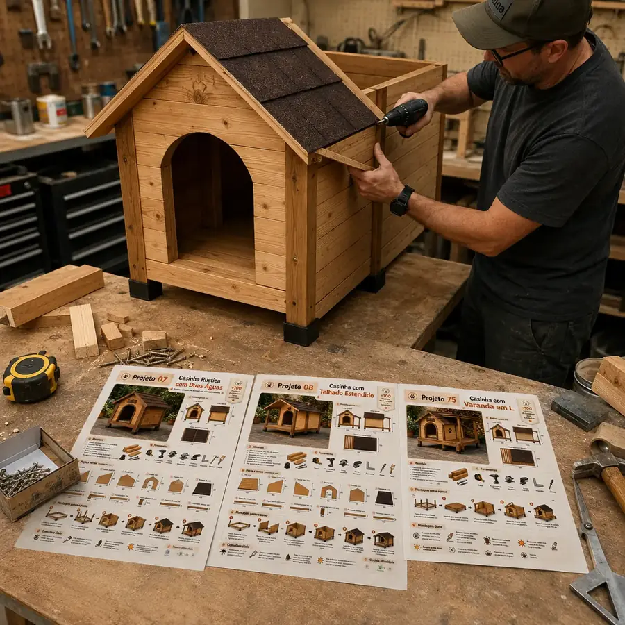 Projeto de casinha para cachorro